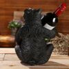 PIBM Stylish Simplicity Wine Racks Free Standing Resin Wine Bottle Holders，Home Decorative Sculpture Statue Crafts，For Living Room,Bedroom,Bar,Re