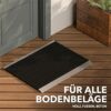 WEST & EAST Outdoor Aluminium Doormat with Brushes Black, Dirt-trapping Mat 80 x 50 cm, Outdoor Doormat, Outdoor Aluminium Doormat, House Entranc