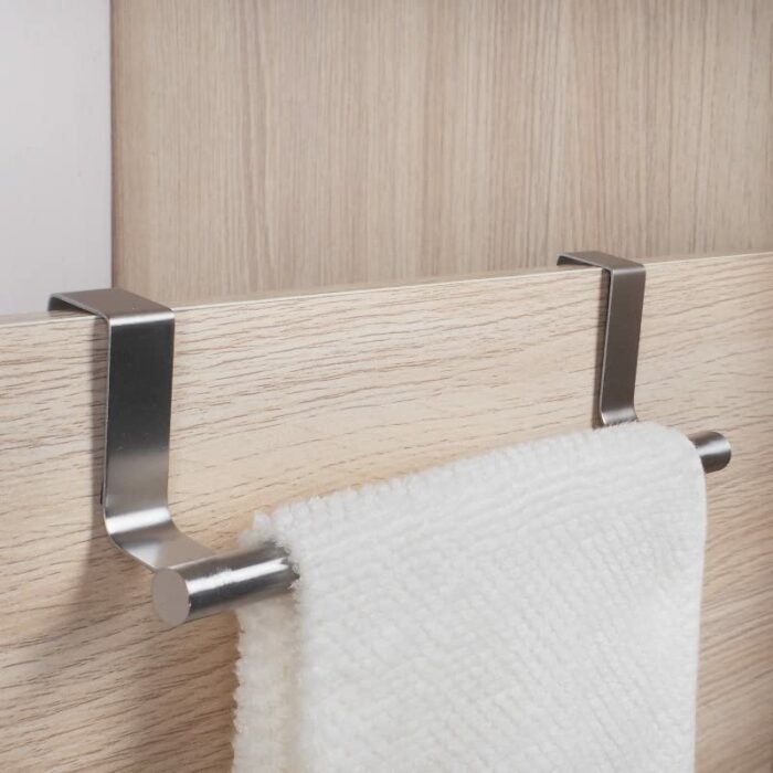 Towel Rail Over the Door Towel Holder Stainless Steel Stainless Steel Anti Slip Over Rea Towel Holders Without Drilling Waterproof and Rustproof