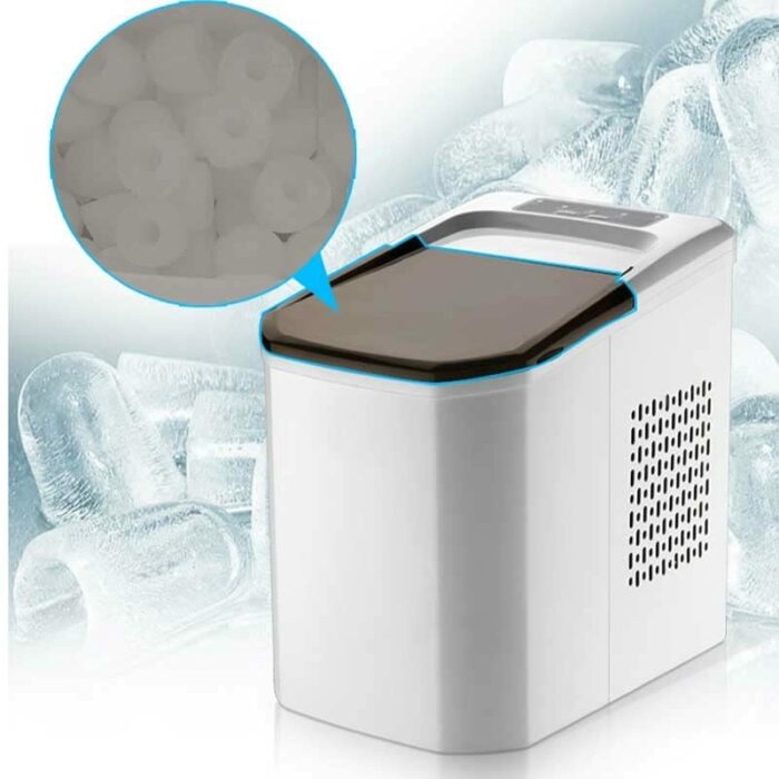 ZBJHY Automatic Ice Maker Commercial Mini Bullet Round Ice Cube Block Making Machine small bar Milk Tea shop