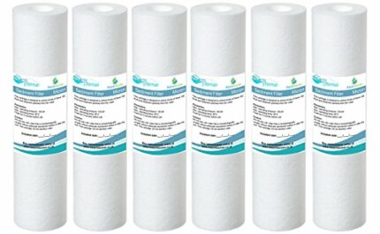 6X AquaHouse 10" Sediment Water Filter Cartridge for Reverse Osmosis, Water fed Pole & Partictle Filtration, fits Standard 10" Filter housings -