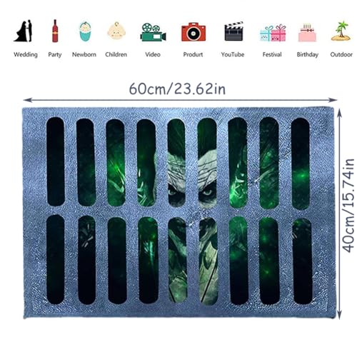 COHNDB Halloween Door mat 3D Halloween Clown Outdoor Mat Horror Clown Doormat Halloween Kitchen Carpet Spooky Floor Rugs Non Slip Rugs for Bedroo