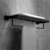 bathroom towel rack Black 304 Stainless Steel Towel Rails with Single Towel Bars Heavy Duty Towel Holder Wall Mounted Towel Storage Rack for Bath