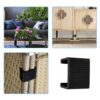 YSfuyi 8 Pcs Wicker Furniture Clips Sofa Clips Sectional Connectors for Sofa Rattan Chair for Garden Restaurant Outdoor (Inner Length: 42.5MM)