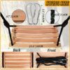 Wood Tree Swing Adult Children Hanging Beech Tree Rope Garden Swings Seat Chair for Indoor Outdoor with Adjustable Rope (24''x10'')