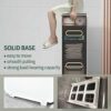 CIADAZ Toilet Paper Storage Stand, Multi-Purpose Storage Cabinet Unit for Small Space, Slim Bathroom Storage Cabinet with 3 Drawers - No Installa