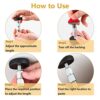 DFsucces Adjustable Threaded Bed Frame Anti-Shake Tool Support for Room Wall,Headboards Prevent Anti-Shake Fixer,Easy Install (30-112mm,2 Pcs)
