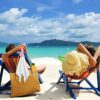 4 Pieces Cute Beach Towel Clips Flamingo Parrot Cactus Pineapple Chair Clips Plastic Lounge Chair Clamps Portable Towel Holders Clips for Home Be