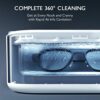 CO-Z Ultrasonic Jewellery Cleaner,46kHz 360 mL Ultrasonic Cleaner with Stainless Steel Basin, 18W Sonic Cleaner for Eyeglasses, Rings, Watch, Coi