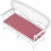 XMING Mini Furniture Model Living Room Scene Wrought Iron Double Sofa Lattice