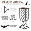 G TALECO GEAR Freestanding Wine Stand Rustic Style, Holds 14 Bottles of Wine Rack freestanding Floor, Decorative Wine Storage Rack, Stackable Met