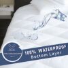 Sunflower Cooling Quilted Twin XL Mattress Protector, Mattress Pad Twinxl Chill Soft, College Dorm Twinxl Mattress Cover Waterproof, 18-22" Extra