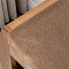 WALNUT Shoe Bench Rack Removable Cushion Hidden Storage Compartment Side Drawer Shoe Storage Organizer Shoe Cabinet (Color : Rosso, Size : 32x46x