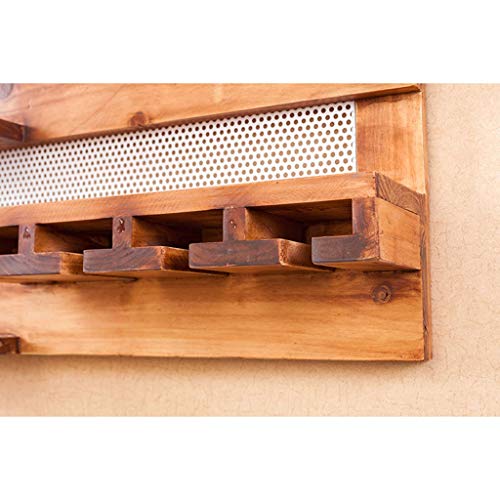 NEOCHY Wine Rack Solid Wall-Mounted Restaurant Living Room Bar Counter Simple Wine Glass Goblet Rack