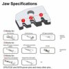 Preciva Dupont Crimping Tool AWG26-18, Dupont Ratchet Crimping with 1550PCS Dupont Male / Female Pin Connectors 0.1-1.0mm² and 460PCS JST Connect