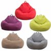 Deeabo Large Bean Bag Chair Cover, Lazy Lounger Bean Bag Storage Chair Cover Sofa Solid Color Simple Design Indoor Lazy Lounger Cover for Adults