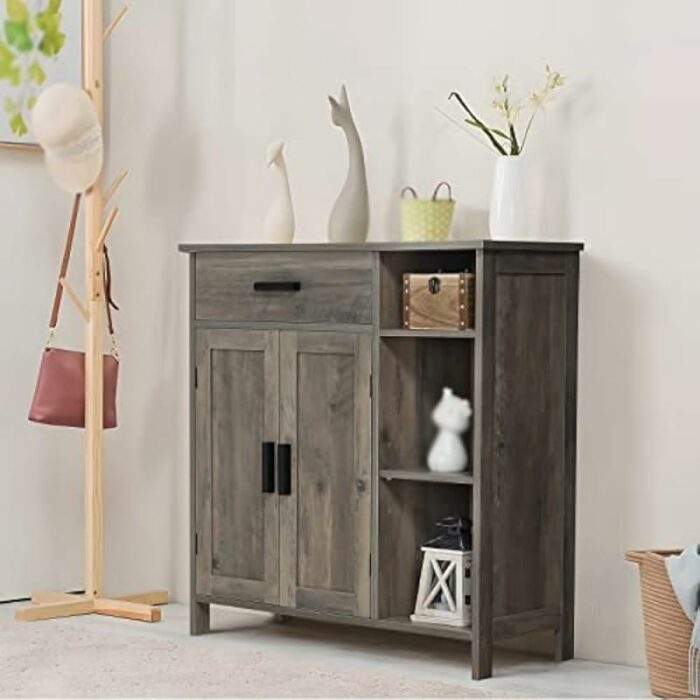 ZCMEB Floor Storage Cabinets With Doors And Shelves Drawers In The Living Room Bedroom Kitchen