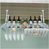 Stylish Simplicity Down Wine Rack Home Multi-Function Living Room Display Storage Wine Rack Vintage Wrought Iron Metal Wine Rack - Restaurant Kit