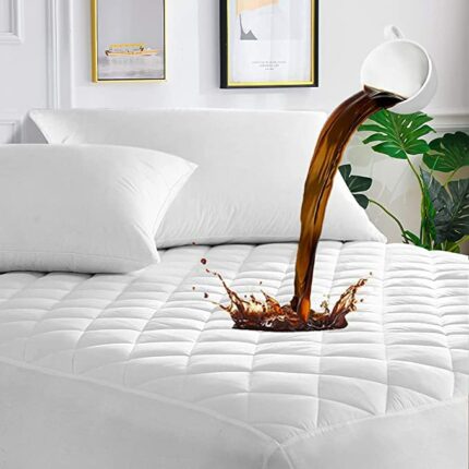 SeventhStitch Extra Deep Quilted Waterproof Mattress Protector Highly Absorbent Quality Bedding Pad Topper Cover Breathable Soft Fitted Bed Sheet