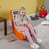 X-Rocker Video Rocker Kids Gaming Chair Foldable Floor Rocker for Kids and Juniors, Low Folding Rocking Seat, Rocking Chair for Gaming - Grid Edi