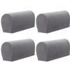 GEOCANG Armchair cover, non-slip armchair, sofa armrest protector, for furniture protector,Set of 4(Beige)