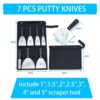 Wallpaper Scrapers,Paint Scraper Tool 7 Pcs Stainless Steel Filling Knives Spackle Drywall Joint Filler Putty Knife Set, Paint Tools Plastering T