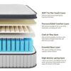 Serweet 3FT Memory Foam Hybrid 30cm Single Mattress - Heavier Coils for Durable Support - Pocket Sprungs for Motion Isolation - Pressure Relievin