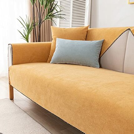 Hmpet Waterproof Sofa Cover,Anti-Cat Scratch Sofa Saver,Non Slip Slipcover Furniture Protector,Multiple Sizes, Multiple Colors(Excluding Pillowca