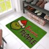 YZCZ Ewww, People Christmas Grinch Floor Rug Indoor/Front Door Mats Home Decor Machine Washable Rubber Non Slip Backing 29.5"(W) X 17.7"(L)