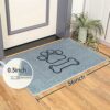 2 Pcs Indoor Dirt Trapper Doormat,24" x 36" Dog Door Mat Non Slip Floor Mat Absorbent Entrance Mat Front Door Mat,Welcome Mats Entryway Mat, Mudd