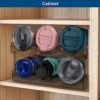 Water Bottle Organizer for Cabinet, 4 Pack Stackable Water Bottle Storage Rack, Cup Tumbler Water Bottle Holder, Kitchen Pantry Organization and
