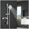Shower System Set - Shower Head - PGFUNNY 5 Spray Modes High Pressure Shower Heads,Shower Pole,Shower Rail,Shower Hose 2m and Shower Head Holders