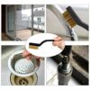 Akls Mini Brass Wire Brushes Plastic Handles Wire Brush for Cleaning Rust, Metal Work Pieces, Welding Slag and Rust, Greasy Dirt, 12pcs