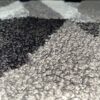 eBoutik Door Mat Doormat Machine Washable Barrier Mat Dirt Trapper TPR Non-Slip Technology Carpet (Black White and Grey Triangle, 60cm x 90cm)
