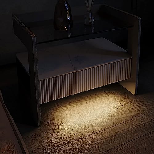 Leather Cloakroom Drawer Nightstands Creative Household Furniture Bedside Tables Simple Modern Study Smart Storage Cabinets