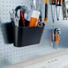 stardis Shower Basket with Hooks for Hanging Shower Shelf Bathroom Utensil Hanging Shelf (Mint)