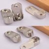 Wardrobe Rail Holder,2 Pieces Metal Wardrobe Tube Bearing for Cabinet Tube Clothes Rod Holder (Diameter 16mm)