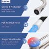 DAYONE Kitchen Mixer Tap with Pull Out Spray, Stainless Steel Sink Taps Mixer for Kitchen Single Lever, High Arc 360° Swivel 3 Spray Modes Kitche