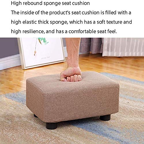 LUKEO Solid Wood Stool Removable Chair Fashion Sofa Stool Fabric Bench Adult Round Stool Shoe Bench (Color : 3-pack)