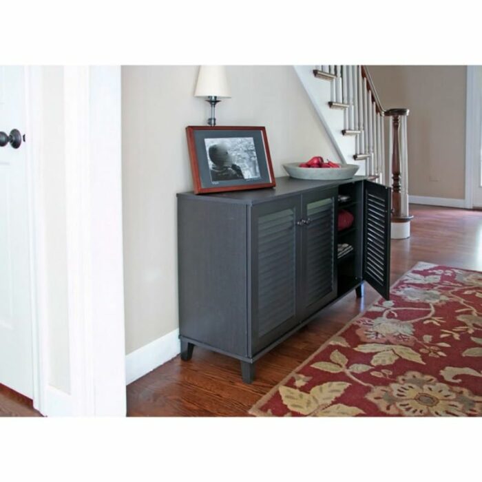 ZCMEB Home Foyer Corridor Shoe Cabinet Finished Wooden Door Shoe Cabinet Entryway Shoe Storage Cabinet