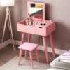 DINGZZ Nordic Dressing Table Bedroom Economy Type Simple Floating Window Small Apartment Multi-functional Makeup