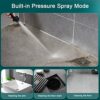 Shower Head High Pressure Booster with 1.5 m Hose & Bracket, 2023 6 Modes Rain Power Shower, Waterfall Shower Heads with 65% Water Saving Stop, H