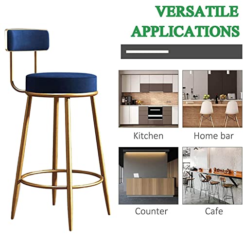 RTYHN Counter Height Bar Stool Bar Stools Set of 2 Breakfast Barstools Height Stool with Backrest Footrest Farmhouse Kitchen Breakfast Bar Stools