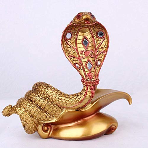 SCKTFS King Wine Rack,European Decorations Gift,Ornaments Resin Craft color Gold