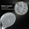 Frap Universal High Pressure Shower Head, 1.5m Stainless Steel Hose, Powerful 5 Mode Function, Easy-Cleaning Silicone Nozzles, Quick Installation
