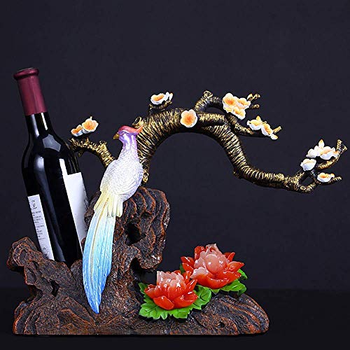 PIBM Stylish Simplicity Wine Racks Free Standing Wine Rack,Living Room Decoration Resin,Modern Home Decorations,Creative Craft Wine Cabinet Displ