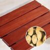 taimowei Wall-Mounted Shower Seats Stool Wooden Shower Seat Anti-Slip Bath Stool Elderly Stool,Household Goods