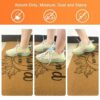 YBB Hey There Pumpkin Doormat, 17 x 29 Inch Imitation Coir Front Porch Rug Autumn Fall Thanksgiving Halloween Doormat Indoor Outdoor with Non Sli