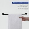 DIRITIMETA Chrome Plating Towel Bar, Zinc and Aluminum Wall Mounted Towel Rack for Bathroom, Bathroom Towel Holder, Bathroom Accessories (AUS1000