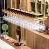 SUCHETA European Wine Rack Iron Hanging Wine Rack Upside Down Wine Glass Holder Simple And Stylish Used In Restaurants, Bars, Homes, Etc. Home De